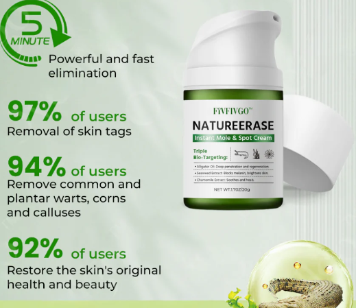 Fivfivgo™ 👩⚕️NatureErase Instant Krém na Pieprzyky a Škvrny – Prírodné zložky presne ošetrujú, zanechávajú pokožku hladkú, rovnomernú a žiarivú 🔅