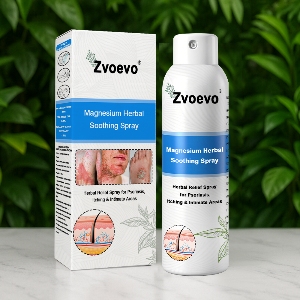 Oficiálny obchod: Zvoevo® 👩⚕️ Horčíkový bylinný sprej proti psoriáze — Schválené FDA (Uľavuje od psoriázy a ekzému, zlepšuje bakteriálne infekcie v genitálnej oblasti, lieči rosaceu a hidradenitídu suppurativu, ako aj akné a bradavice) 🔥