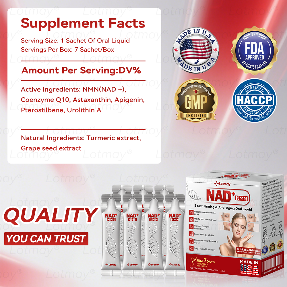 Vyrobené v USA👩⚕️ 𝐿𝑜𝑡𝑚𝑎𝑦® 𝑁𝑀𝑁 𝑁𝐴𝐷+ 𝐵𝑜𝑜𝑠𝑡 Spevňujúci a proti starnutiu perorálny roztok✅