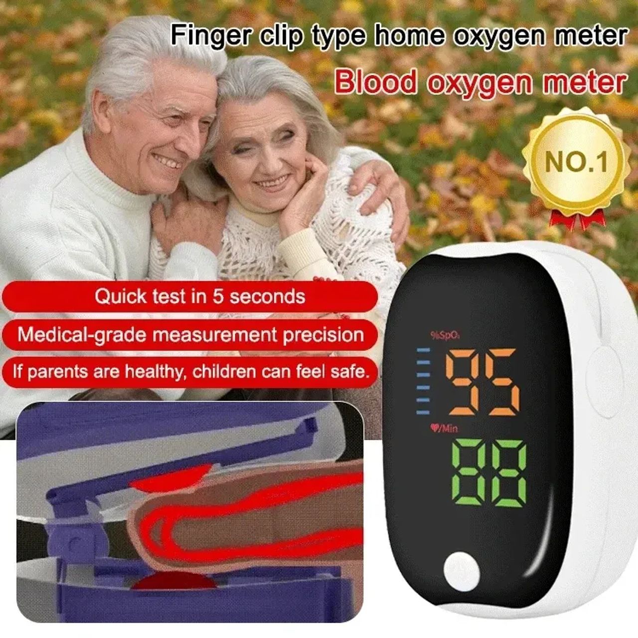 Vysokopresný medicínsky pulzný oxymeter – Dovezený z Nemecka 🇩🇪 – 🚨 Obmedzené zásoby k dispozícii 🚨