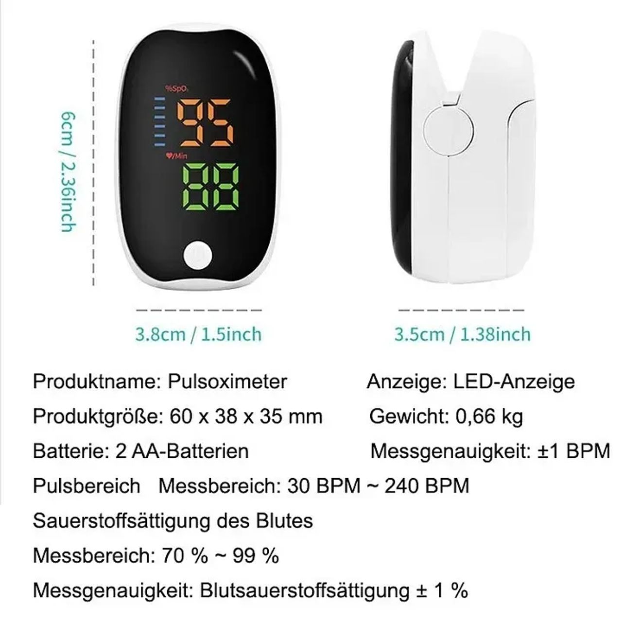 Vysokopresný medicínsky pulzný oxymeter – Dovezený z Nemecka 🇩🇪 – 🚨 Obmedzené zásoby k dispozícii 🚨