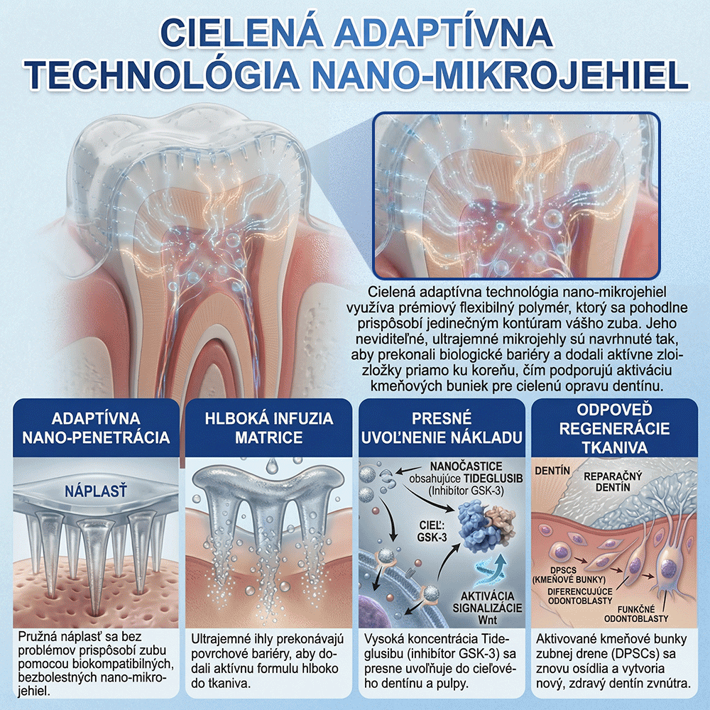 🦷𝐆𝐥𝐢𝐦𝐦𝐞𝐫𝐥𝐲® Tideglusib zuby a dasna Opravná náplasť s mikroihlami  | Pokročilé zubné pásiky s aktiváciou kmeňových buniek (obnova skloviny a dentínu • posilnenie ďasien • odstránenie zubného kameňa a zápachu • zastavenie citlivosti zubov)) 🎁