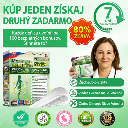 Možnosť platby na dobierku 【Posledný deň akcie: 70 % zľava】Florisma® 👩‍⚕️ Moringa & Berberín 10-v-1 Pokročilá Nano Mikroiigličková Náplasť Vhodné na obezitu, cukrovku, spánkovú apnoe a problémy so kĺbmi ✨